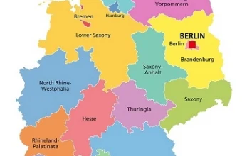 An overview of 16 states in Germany